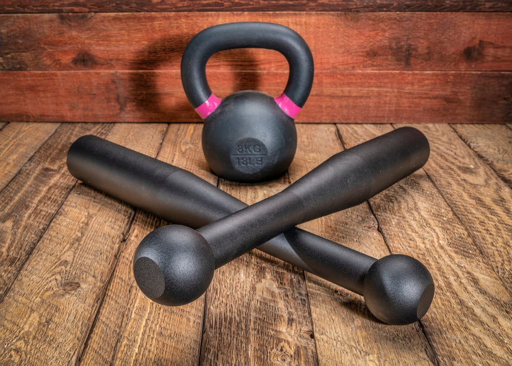 Police officer performing strength training workout to maintain fitness for law enforcement duties