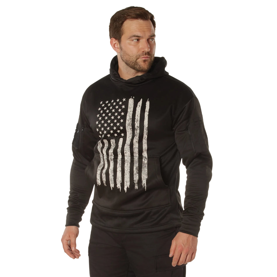 Rothco Concealed Carry U.S. Flag Hoodie – Tactical CCW Pullover Hoodie