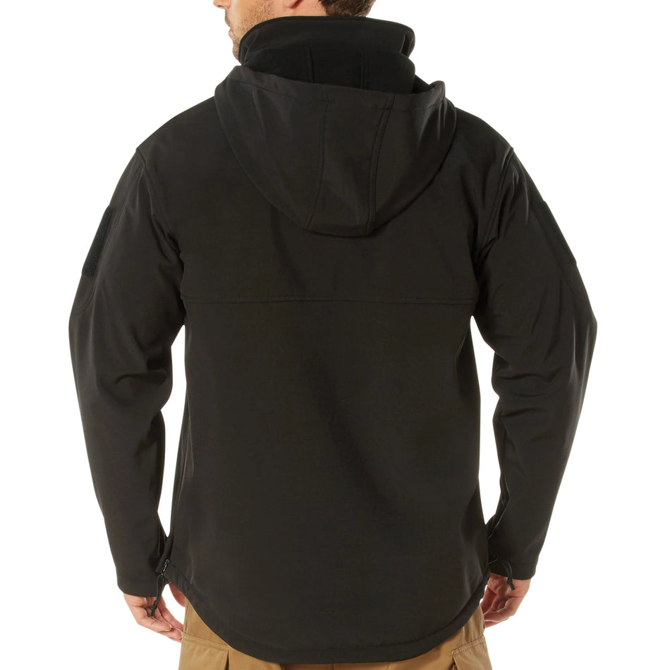 Rothco Concealed Carry Soft Shell Anorak – Black Tactical CCW Pullover Jacket