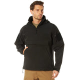 Rothco Concealed Carry Soft Shell Anorak – Black Tactical CCW Pullover Jacket