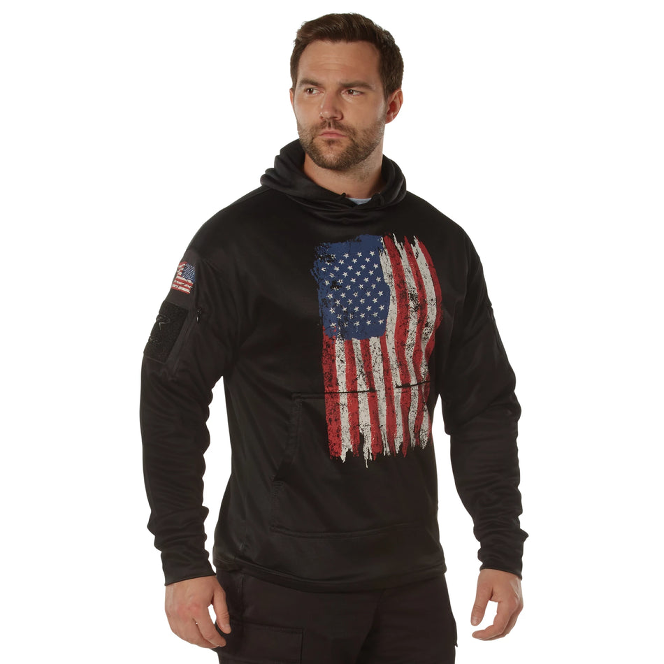 Rothco Concealed Carry U.S. Flag Hoodie – Tactical CCW Pullover Hoodie