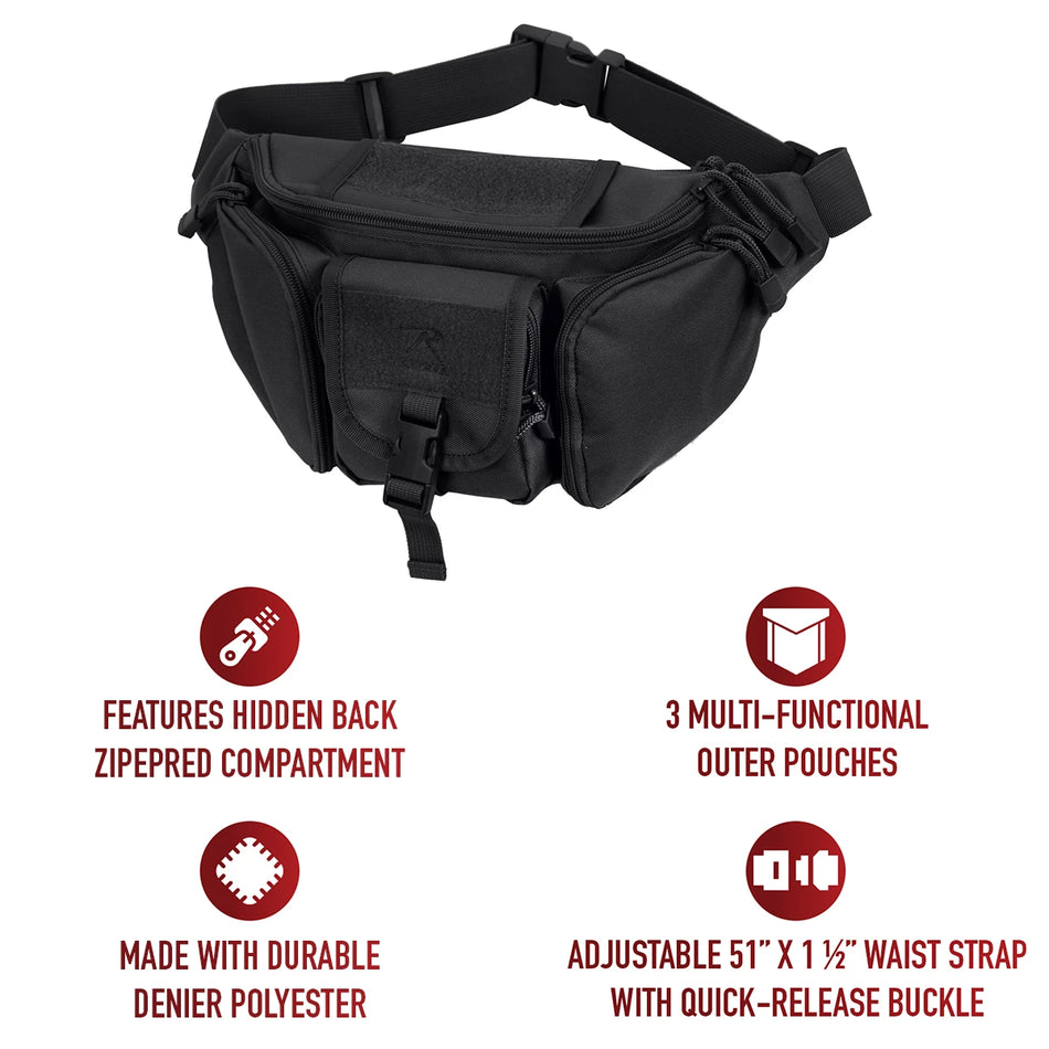 Rothco Tactical Concealed Carry Waist Pack – CCW Waist Pack with Ambidextrous Holster