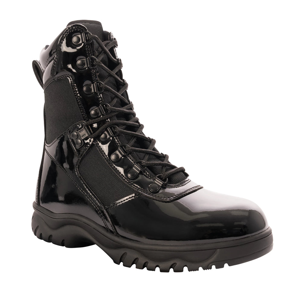 Rothco Forced Entry 8" High-Gloss Side Zip Tactical Boot