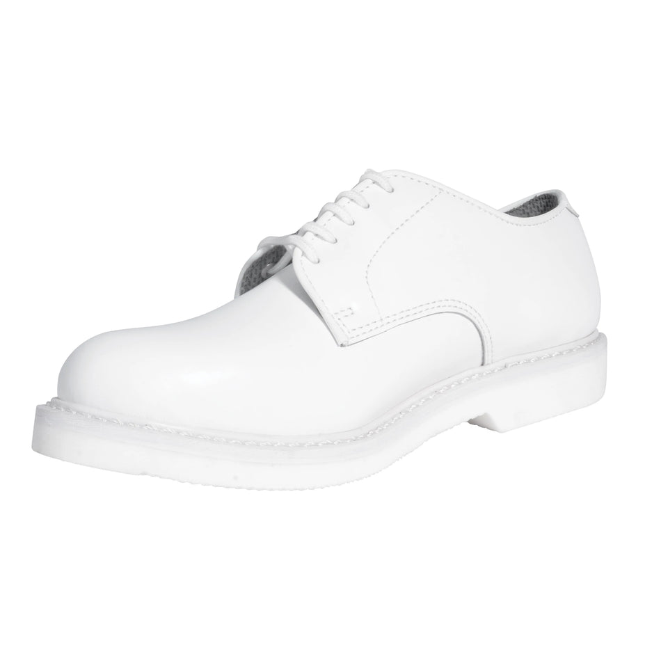 Rothco Military Uniform Oxford Leather Shoes - White
