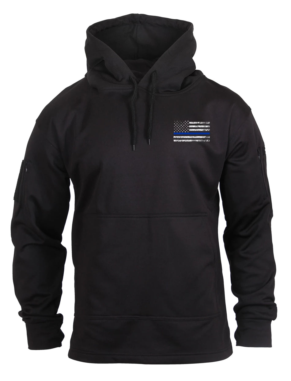 Rothco Concealed Carry Thin Blue Line Hoodie – Tactical CCW Pullover Hoodie