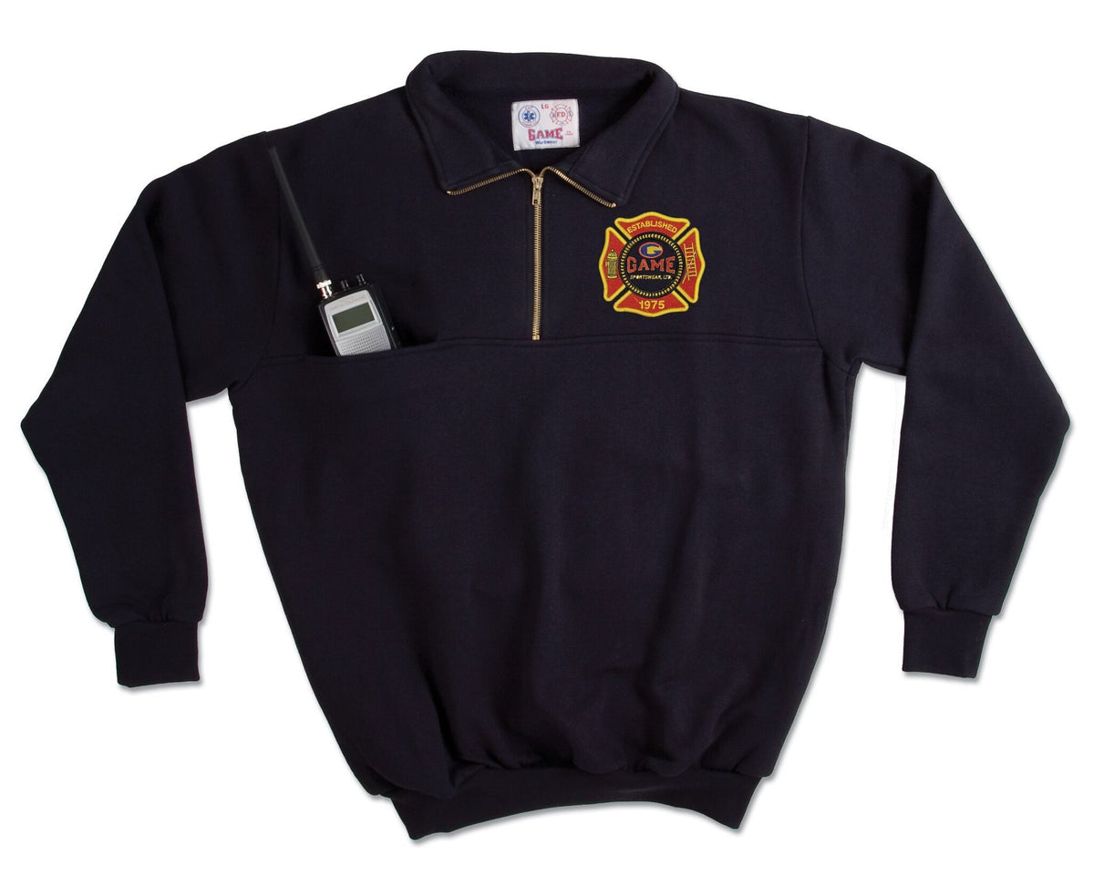 GAME Responder Turtleneck Work Shirt 8025-T Navy