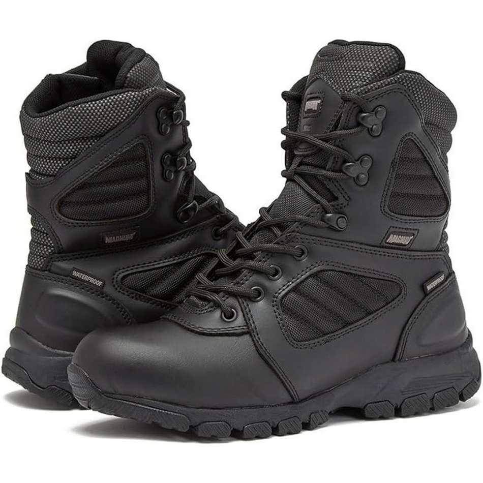Magnum Boots Mag Lynx 8" Police & Law Enforcement Side-Zip Waterproof Tactical Boot – Black