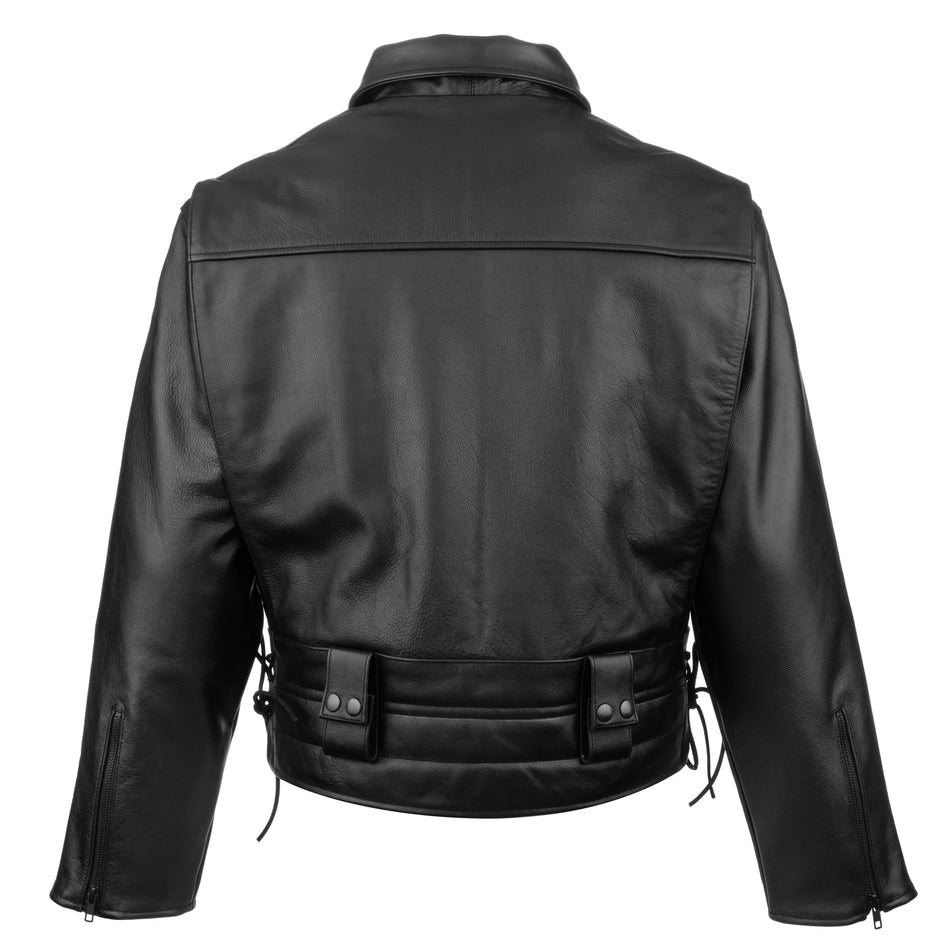 Taylor's Leatherwear 4491Z LAPD Cowhide Leather Motorcycle Jacket