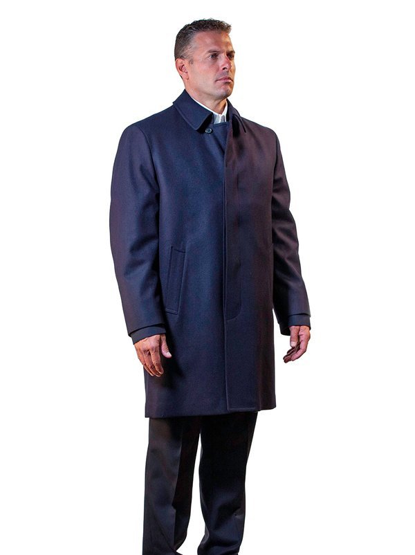 Anchor Uniform 204MW Men's Bostonian Wool Single Breasted Raincoat - image 2