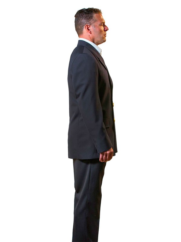 Anchor Uniform 211PY Men's Double Breasted Polyester Dress Coat - image 2