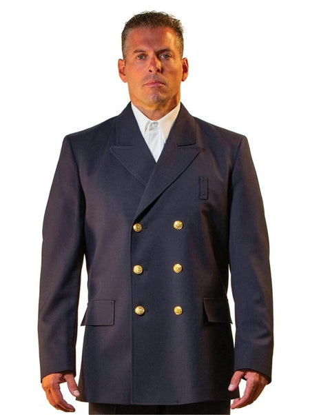 Anchor Uniform 211BL Men's Double Breasted Poly/Wool Dress Coat