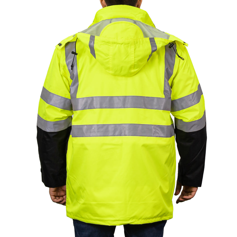 Game Sportswear 1355 Hi-Vis 6-in-1 Black Bottom Parka System