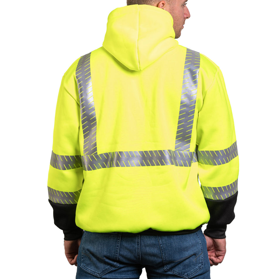 Game Sportswear 8550E Hi-Vis Pullover Hoodie with Segmented Tape