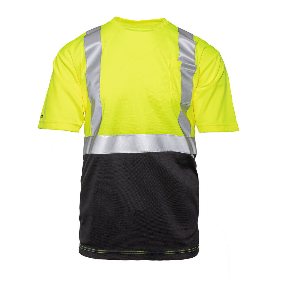 Game Sportswear 2201 Black Bottom Hi-Vis Tee