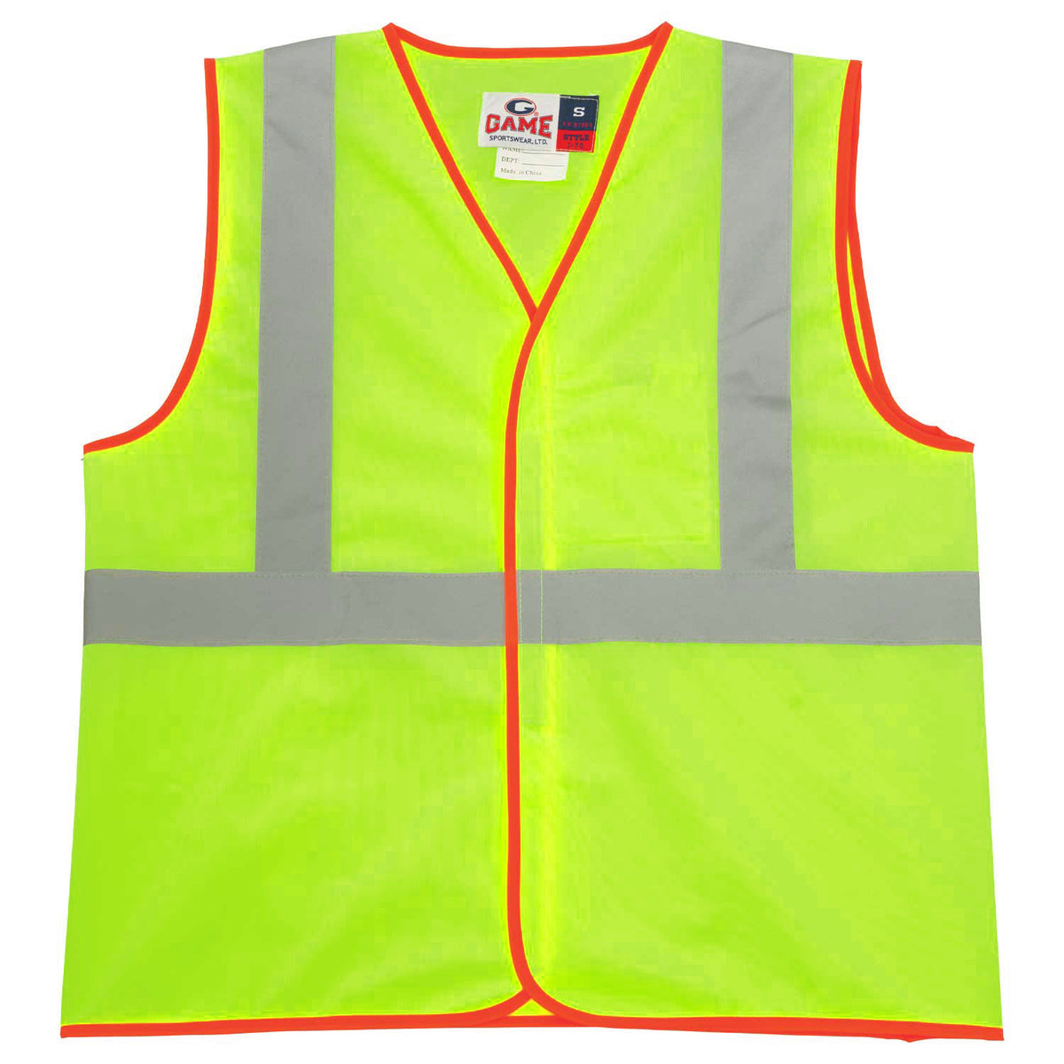 Game Sportswear I-70 Econo Safety Polyester Vest
