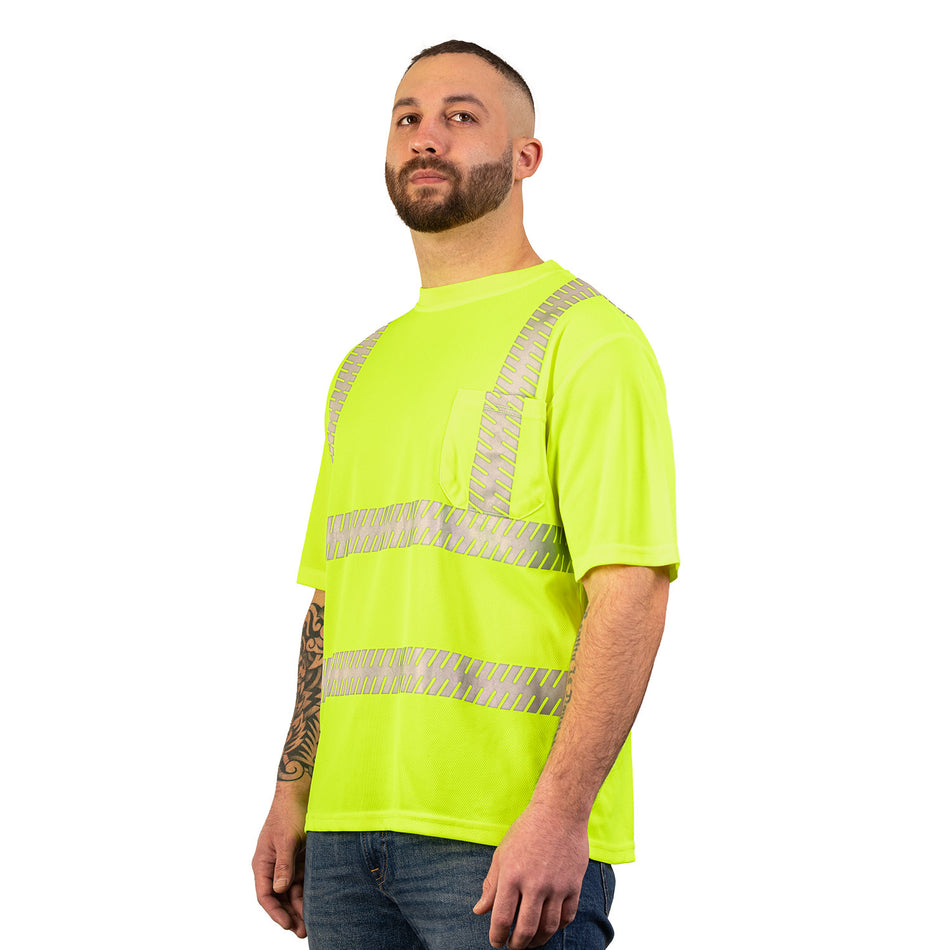 Game Sportswear 235R Ventilated Tee with Segmented Reflective Tape