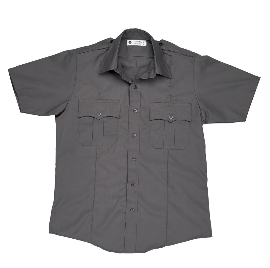 Liberty Uniform 771MGY Grey Short Sleeve Polyester Police Shirt