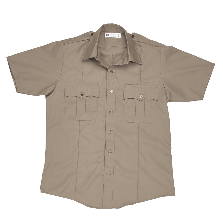Liberty Uniform 771MTN Tan Short Sleeve Polyester Police Shirt