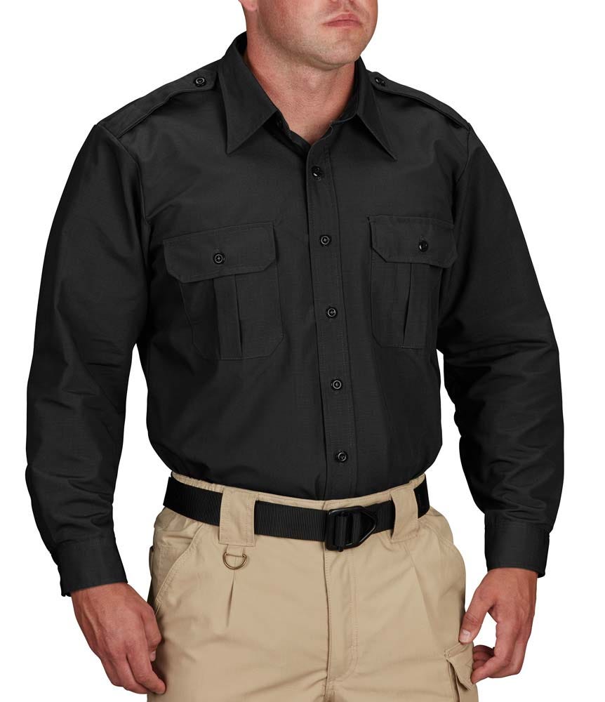Propper Men's Tactical Dress Shirt - Long Sleeve F5302 - Black