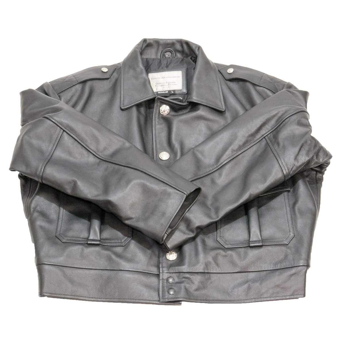taylors-leather-chicago-leather-police-jacket-4450-front-flat