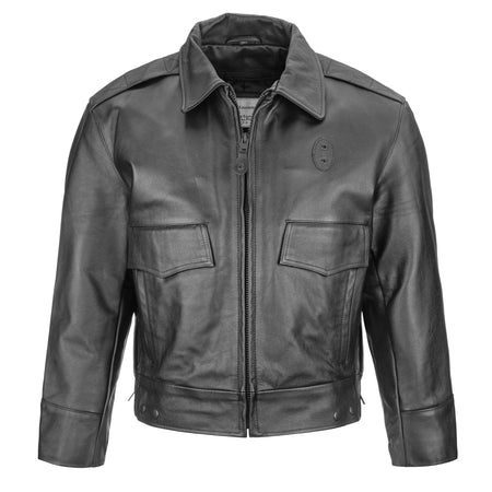 Taylor's Leatherwear 4461Z Men's Indianapolis Cowhide Leather Police Jacket