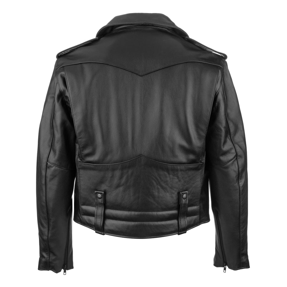 Taylor's Leatherwear 4471 New Orleans Cowhide Leather Motorcycle Jacket
