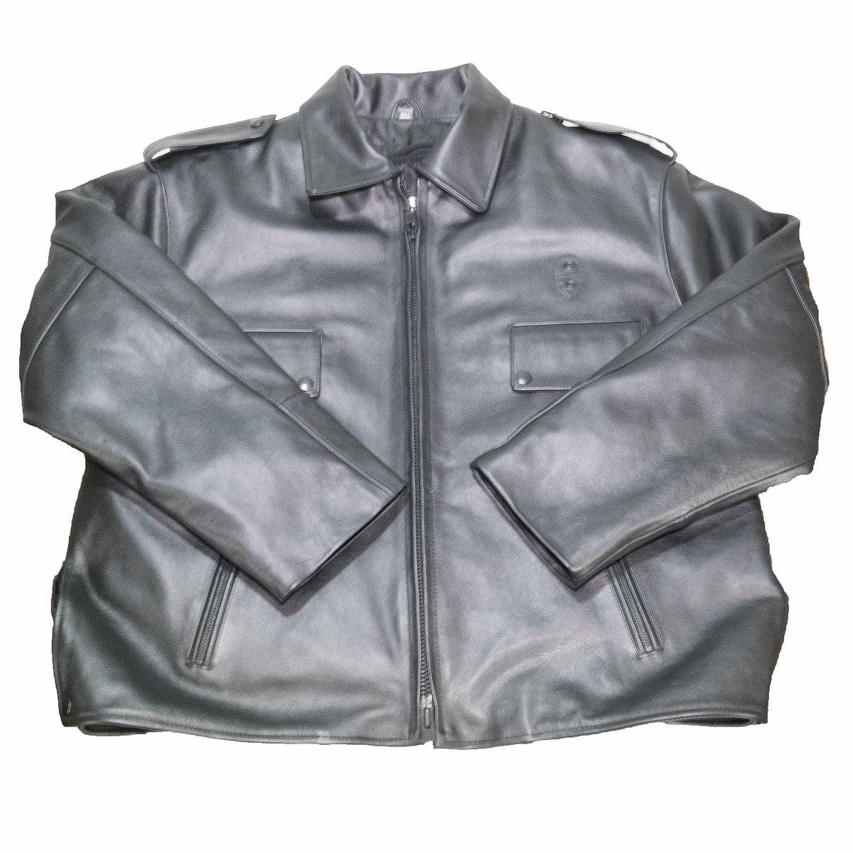 taylors-leatherwear-4476Z-boston-police-jacket-front-flat