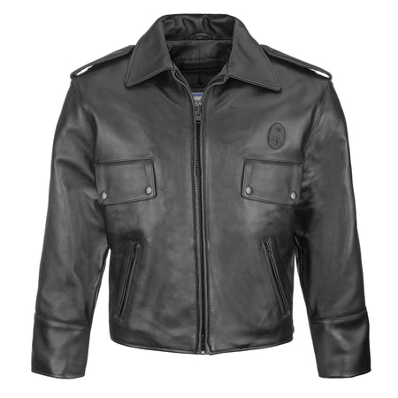 taylors-leatherwear-4476Z-boston-police-jacket-front