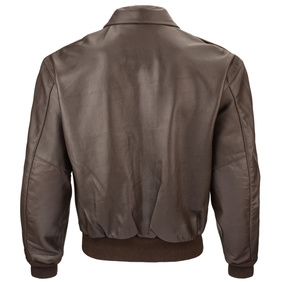 Taylor's Leatherwear A299 A2 Brown Goatskin Vintage Style Bomber Jacket
