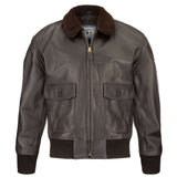 Taylor's Leatherwear G-1 Brown Goatskin Leather Bomber Jacket