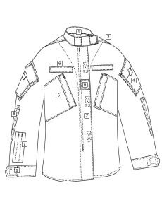 TRU-SPEC Army Combat Shirt 1950 Diagram