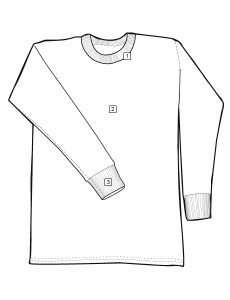 TRU-SPEC XFIRE Long Sleeve T-Shirt Chart 1445