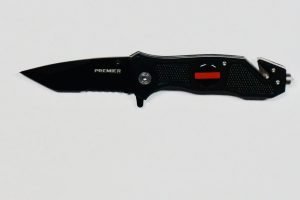 Premier Emblem - Tactical Knife - PK3332BK - Red Line 01