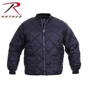 Rothco Diamond Nylon Quilted Flight Jacket - 7160-A - Navy Blue
