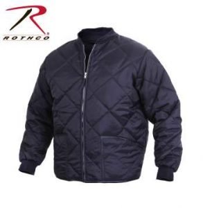 Rothco Diamond Nylon Quilted Flight Jacket - 7160-B - Navy Blue