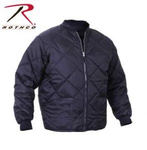 Rothco Diamond Nylon Quilted Flight Jacket - 7160-C - Navy Blue