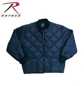 Rothco Diamond Nylon Quilted Flight Jacket - 7160navy-hr1 - Navy Blue