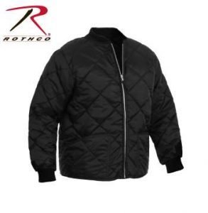 Rothco Diamond Nylon Quilted Flight Jacket - 7230-B - Black