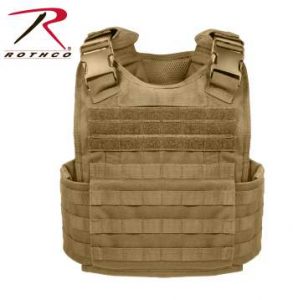 Rothco MOLLE Plate Carrier Vest - 8923-A - Coyote Brown