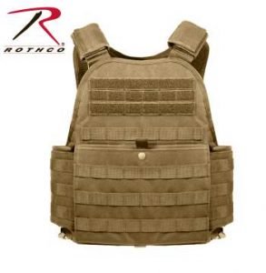 Rothco MOLLE Plate Carrier Vest - 8923-B - Coyote Brown