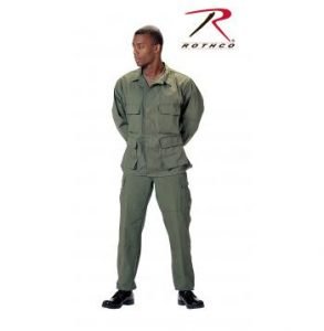 Rothco Poly-Cotton Twill Solid BDU Shirts - 7837-7838-HR2 - Olive Drab