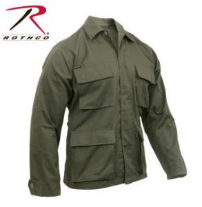 Rothco Poly-Cotton Twill Solid BDU Shirts - 7837-B - Olive Drab