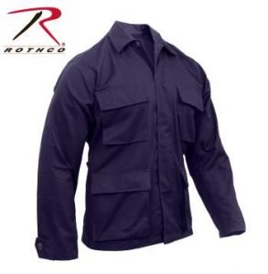 Rothco Poly-Cotton Twill Solid BDU Shirts - 8885-B - Navy Blue