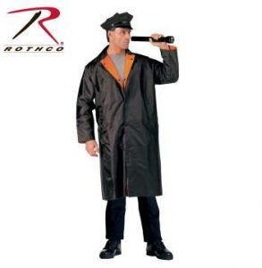 Rothco Reversible Reflective Rain Parka - 3889-A - Black-Orange