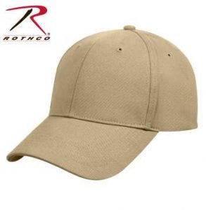 Rothco Supreme Solid Color Low Profile Cap - 8977-B2 - Khaki