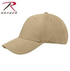 Rothco Supreme Solid Color Low Profile Cap - 8977-C - Khaki