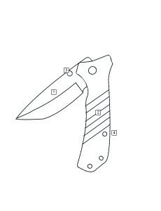 TRU-SPEC TS M1 Tactical Folder Knife - 5623
