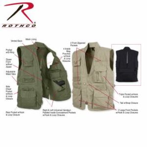 Rothco Plainclothes Concealed Carry Vest - Khaki - 8567-Z
